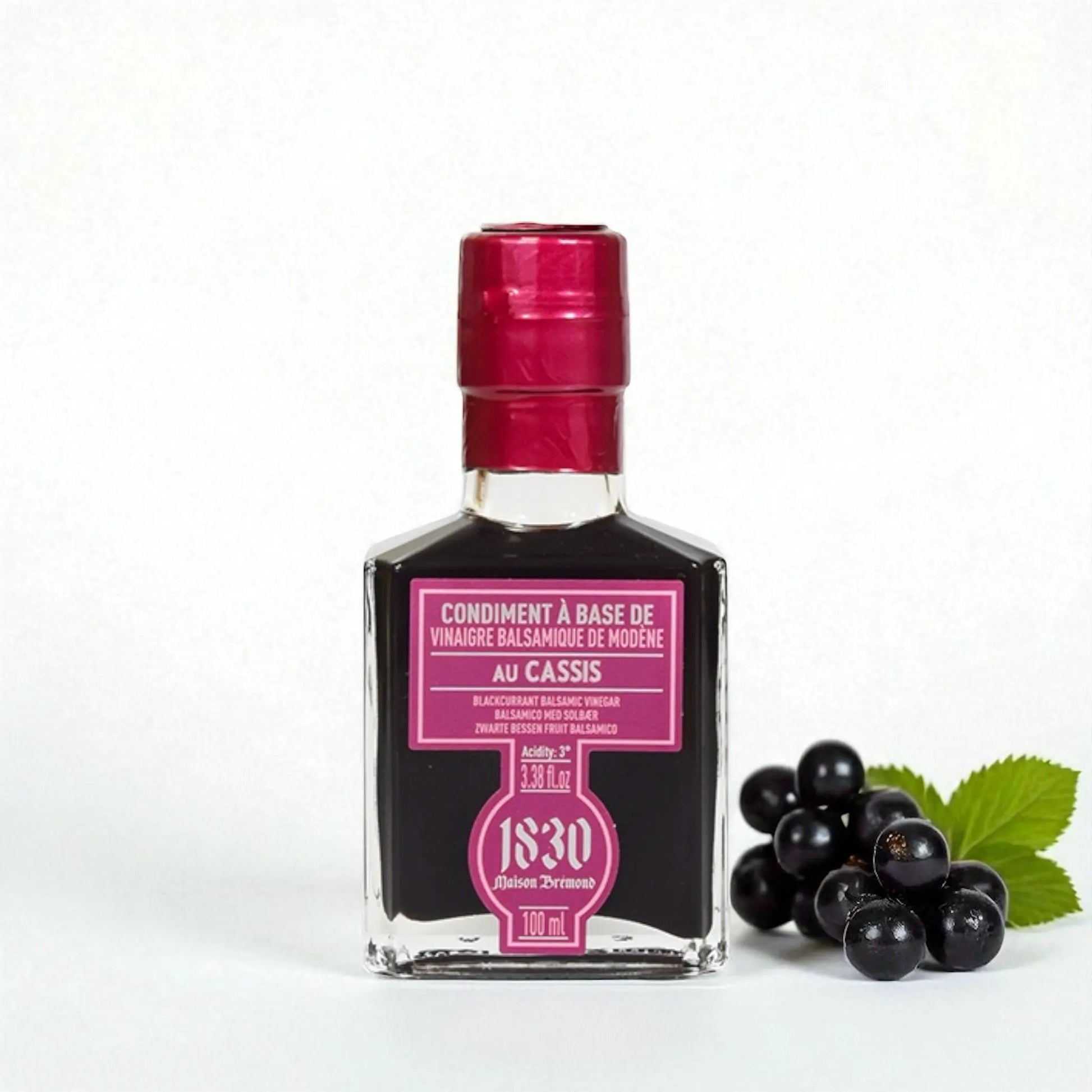 Schwarze Johannisbeere Essig – edles Balsamico-Condiment aus Modena mit der fruchtigen Intensität schwarzer Johannisbeeren