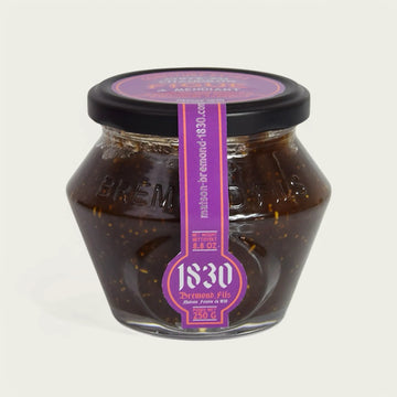 Feigenkonfitüre mit Trockenfrüchten und Nüssen im edlen 250 g Glas von 1830 – feinste Delikatesse für Genießer.