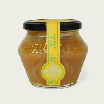 Maison Brémond Zitronencreme (Lemon Curd) im 220 g Glas – fruchtig, cremig und perfekt für Brot, Gebäck & Desserts.