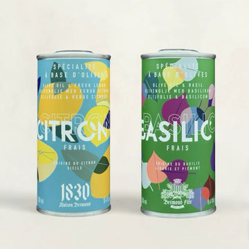 Hochwertiges Olivenöl mit Basilikum und Zitrone im Kanister – aromatisch und frisch. Jetzt Olivenöl im Kanister kaufen und mediterranen Genuss erleben.