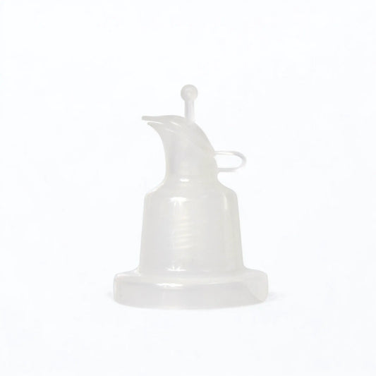 Transparenter Kunststoff-Ausgießer für Olivenöl – Wiederverwendbarer, handlicher Ausgießer aus Kunststoff, ideal für präzises und tropffreies Dosieren von Olivenöl.