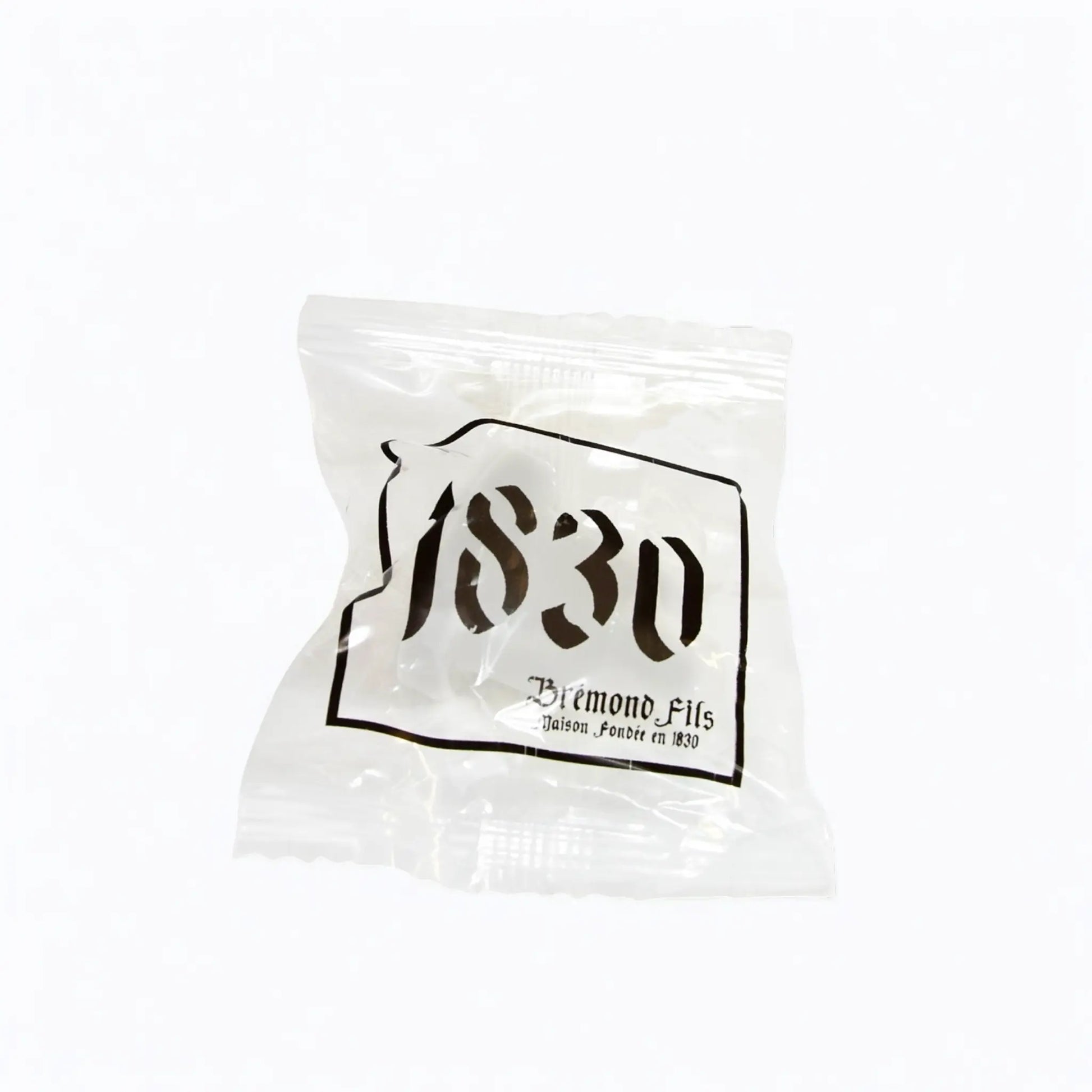 Maison Brémond Ausgießer in Originalverpackung – Ein transparenter Ausgießer in einer Verpackung mit „1830 Brémond Fils“-Aufdruck, passend für Olivenöldosen.