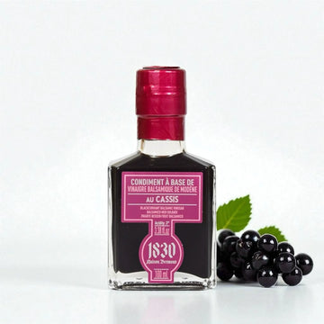 Schwarze Johannisbeere Essig – edles Balsamico-Condiment aus Modena mit der fruchtigen Intensität schwarzer Johannisbeeren
