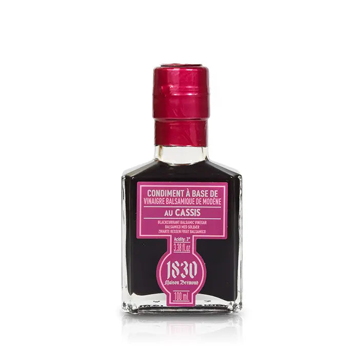 Schwarze Johannisbeere Essig – edles Balsamico-Condiment aus Modena mit der fruchtigen Intensität schwarzer Johannisbeeren