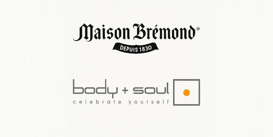 Logos von Maison Brémond 1830 und body + soul München übereinander angeordnet – offizieller Benefit-Partner für gesunde Ernährung und Lifestyle.
