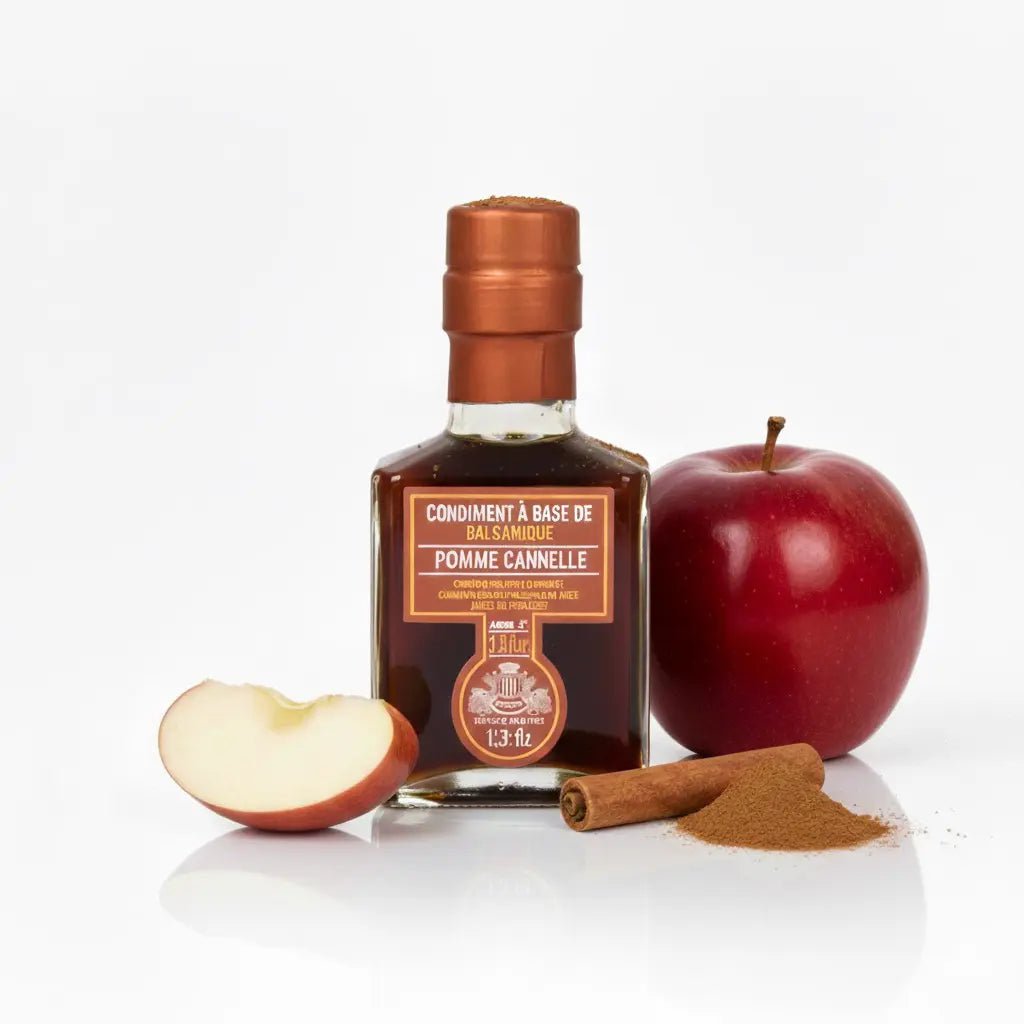 Edles Balsamico-Condiment mit Apfel und Zimt von Maison Brémond 1830 – feiner Gourmet-Essig aus Italien.