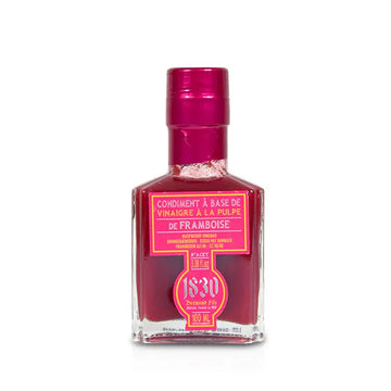 Himbeeressig mit Himbeerpüree 8 % Säure – Maison Brémond 1830 Feinkost Essig 100 ml Flasche
