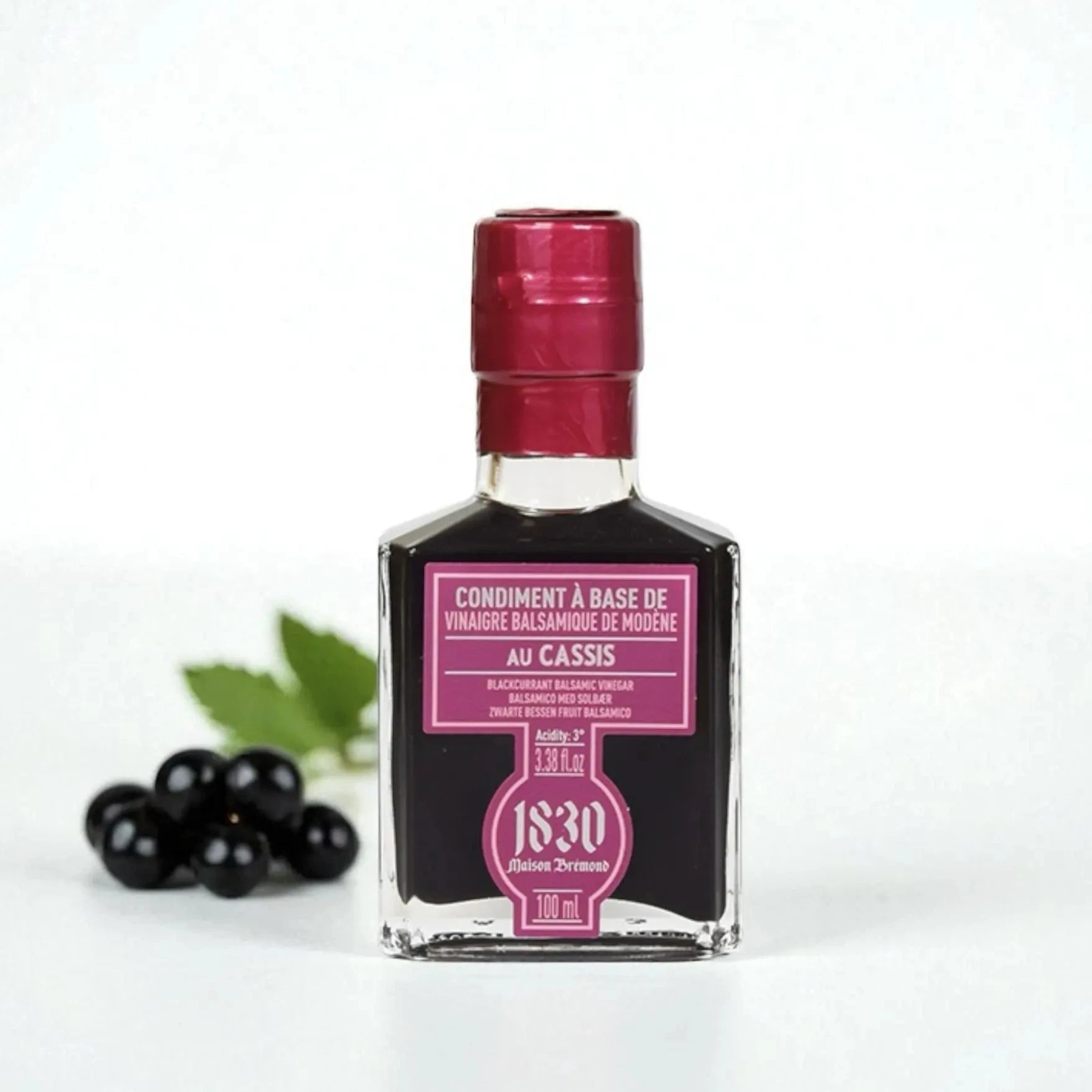 Schwarze Johannisbeere Essig – edles Balsamico-Condiment aus Modena mit der fruchtigen Intensität schwarzer Johannisbeeren