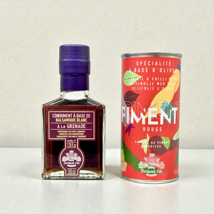 Geschenkset GOURMET. Granatapfel Essig - Olivenöl Chili