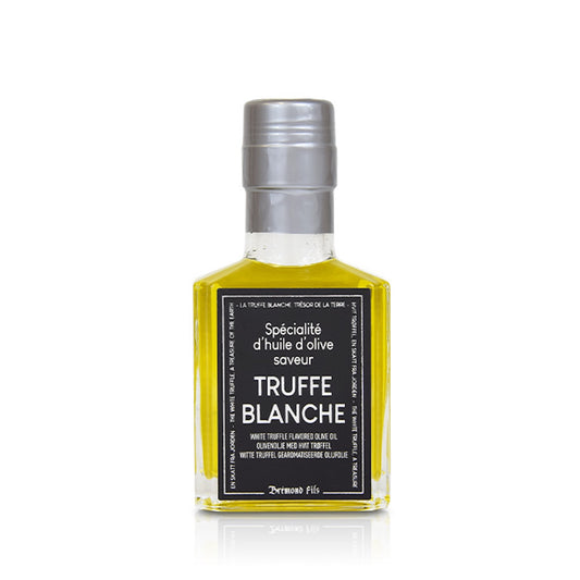 Trueffeloel mit weißem Trüffelaroma – Hochwertiges, aromatisiertes Olivenöl mit edlem Weißtrüffel, 100 ml Flasche von Maison Brémond 1830.